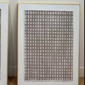 Modern Grid Pattern Wall Art